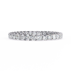 0.99 Carat Round Lab-Grown Diamond Band Ring