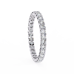 0.99 Carat Round Lab-Grown Diamond Band Ring