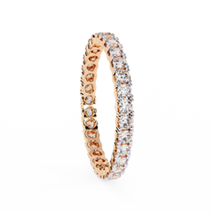 0.99 Carat Round Lab-Grown Diamond Band Ring
