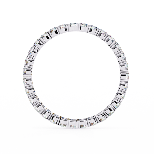 0.99 Carat Round Lab-Grown Diamond Band Ring