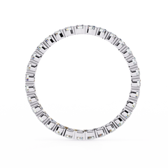 0.99 Carat Round Lab-Grown Diamond Band Ring