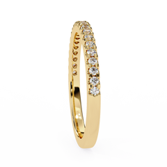 0.22 Carat Radiant Round Diamond Half-Eternity Ring