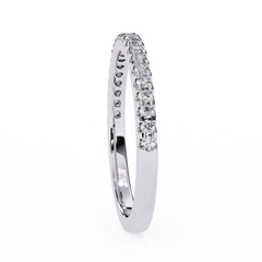 0.22 Carat Radiant Round Diamond Half-Eternity Ring