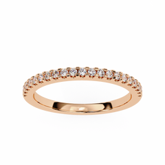 0.22 Carat Radiant Round Diamond Half-Eternity Ring