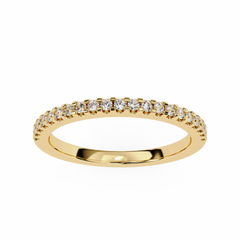 0.22 Carat Radiant Round Diamond Half-Eternity Ring