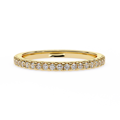 0.22 Carat Radiant Round Diamond Half-Eternity Ring