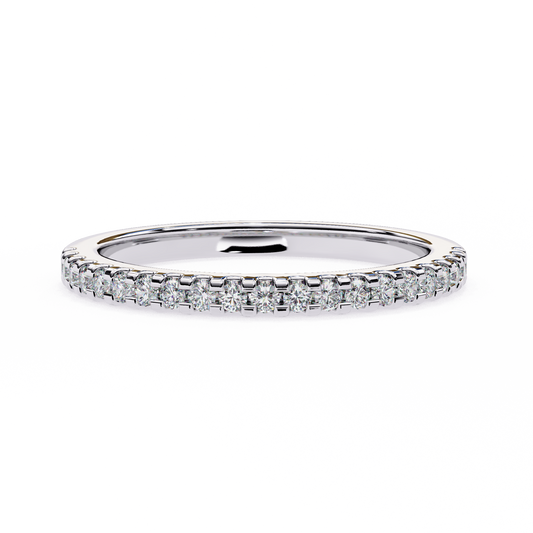 0.22 Carat Radiant Round Diamond Half-Eternity Ring