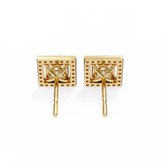 0.84 Carat Allure Princess-Cut Diamond Stud Earrings