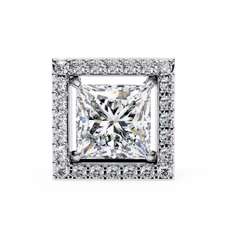 0.84 Carat Allure Princess-Cut Diamond Stud Earrings