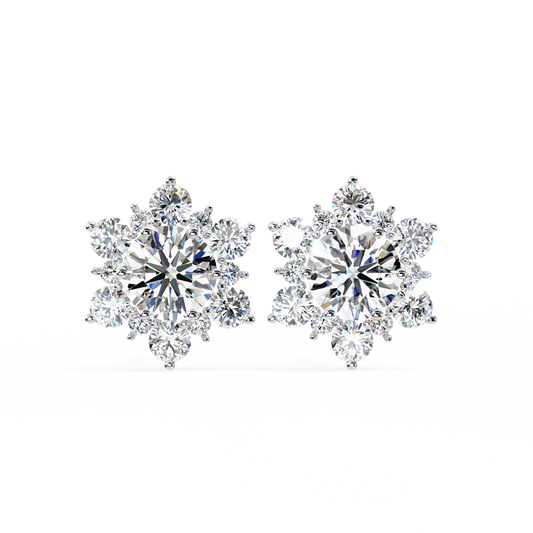 0.71 Carat Floral Lab-Grown Diamond Pendant