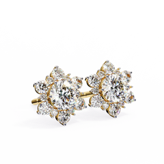 0.71 Carat Floral Lab-Grown Diamond Pendant
