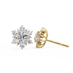 0.71 Carat Floral Lab-Grown Diamond Pendant