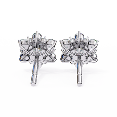 0.71 Carat Floral Lab-Grown Diamond Pendant