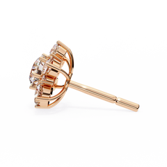 0.71 Carat Floral Lab-Grown Diamond Pendant