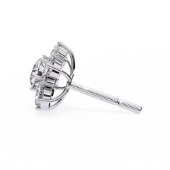 0.71 Carat Floral Lab-Grown Diamond Pendant