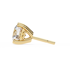 2.57 Carat Amour Diamond Stud Earrings