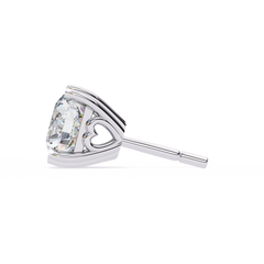 2.57 Carat Amour Diamond Stud Earrings