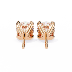 2.57 Carat Amour Diamond Stud Earrings