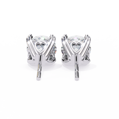 2.57 Carat Amour Diamond Stud Earrings