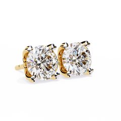 2.57 Carat Amour Diamond Stud Earrings