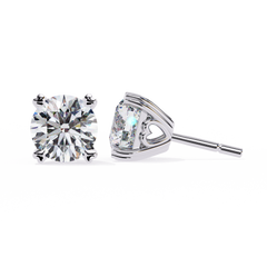 2.57 Carat Amour Diamond Stud Earrings