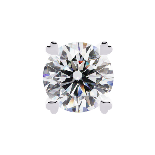 2.57 Carat Amour Diamond Stud Earrings
