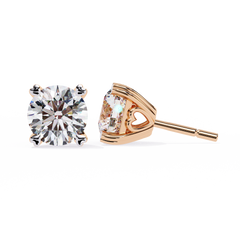 2.57 Carat Amour Diamond Stud Earrings