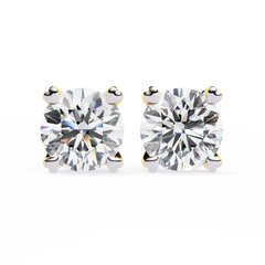2.57 Carat Amour Diamond Stud Earrings