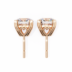 2.57 Carat Amour Diamond Stud Earrings