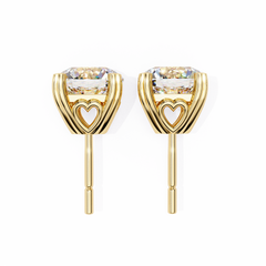 2.57 Carat Amour Diamond Stud Earrings