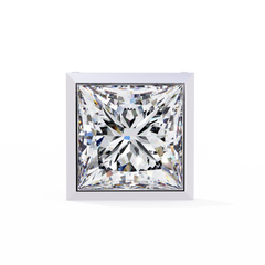 1.77 Carat Princess-Cut Lab-Grown Diamond Stud Earrings