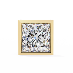 1.77 Carat Princess-Cut Lab-Grown Diamond Stud Earrings
