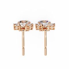 1.77 Carat Diamond Blossom Drop Earrings
