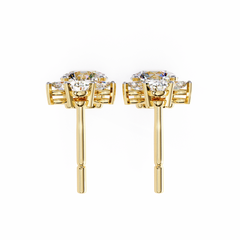 1.77 Carat Diamond Blossom Drop Earrings