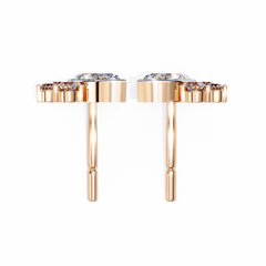 Solitairekart 0.47 Carat Marquise Cluster Natural Diamond Stud Earrings – HI Color, VS-SI Clarity