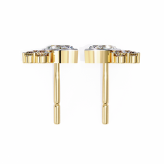 Solitairekart 0.47 Carat Marquise Cluster Natural Diamond Stud Earrings – HI Color, VS-SI Clarity