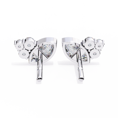 Solitairekart 0.47 Carat Marquise Cluster Natural Diamond Stud Earrings – HI Color, VS-SI Clarity