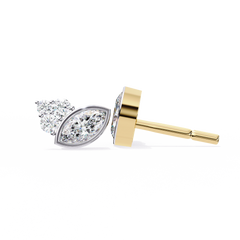 Solitairekart 0.47 Carat Marquise Cluster Natural Diamond Stud Earrings – HI Color, VS-SI Clarity
