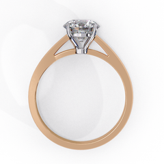 1.3 Carat Emerald Cut Lab-Grown Diamond Solitaire Engagement Ring in 18K White Gold
