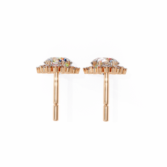 1.37 Carat Diamond Earrings in 10Kt Gold