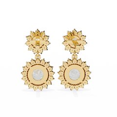 1.37 Carat Diamond Earrings in 10Kt Gold