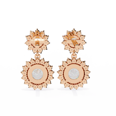 1.37 Carat Diamond Earrings in 10Kt Gold