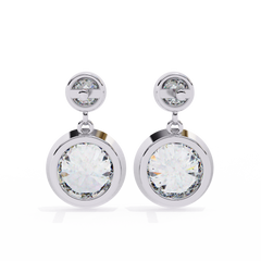 1.82 Carat Round Lab-Grown Diamond Stud Earrings in 14K Gold (Pair)