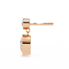 1.82 Carat Round Lab-Grown Diamond Stud Earrings in 14K Gold (Pair)