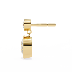 1.82 Carat Round Lab-Grown Diamond Stud Earrings in 14K Gold (Pair)