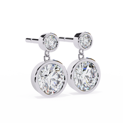 1.82 Carat Round Lab-Grown Diamond Stud Earrings in 14K Gold (Pair)