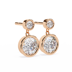 1.82 Carat Round Lab-Grown Diamond Stud Earrings in 14K Gold (Pair)