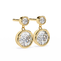 1.82 Carat Round Lab-Grown Diamond Stud Earrings in 14K Gold (Pair)