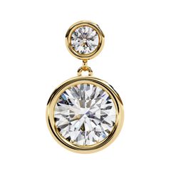 1.82 Carat Round Lab-Grown Diamond Stud Earrings in 14K Gold (Pair)