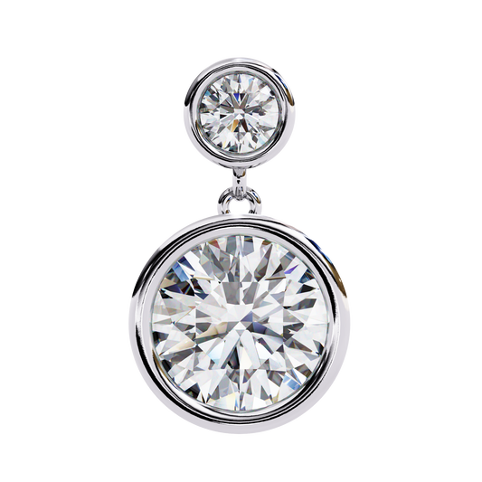 1.82 Carat Round Lab-Grown Diamond Stud Earrings in 14K Gold (Pair)